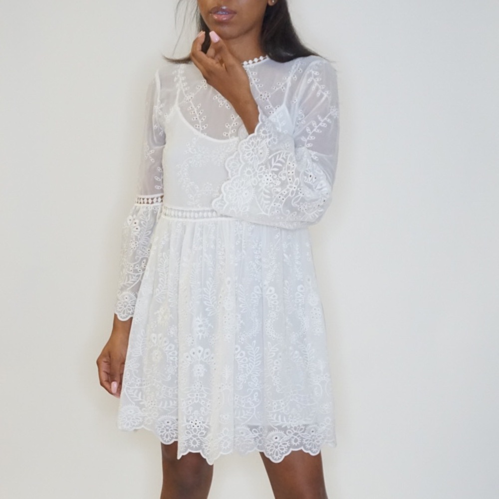 Romantic Embroidered Dress✨🌟💫